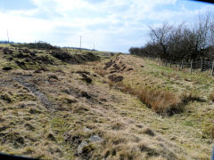 
The trackbed of the branch from the LNWR to the Llammarch collieries sidings, Waunavon, March 2011